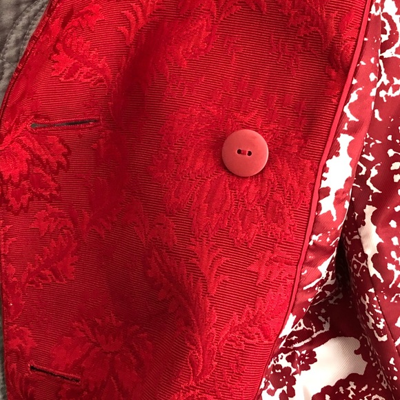 Talbots Red Double Breasted Formal Jacket, Medium - Picture 14 of 16